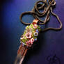 Flower Power Quartz Crystal Pendulum