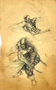 God of War sketches...