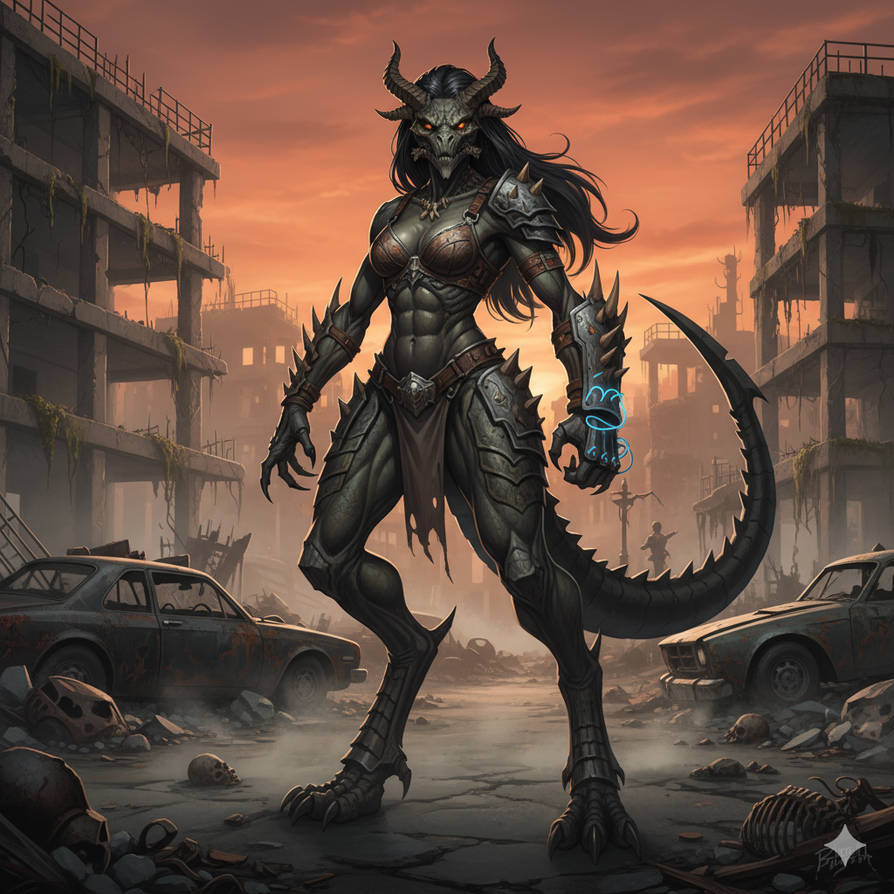 Deathclaw Inflation Deviantart Female deathclaw by Liearo on DeviantArt