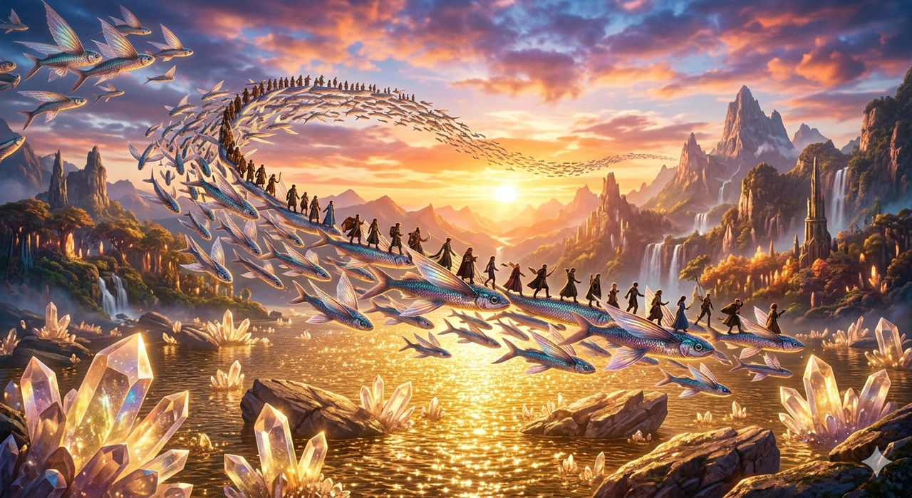 Magical fish road by Liearo on DeviantArt