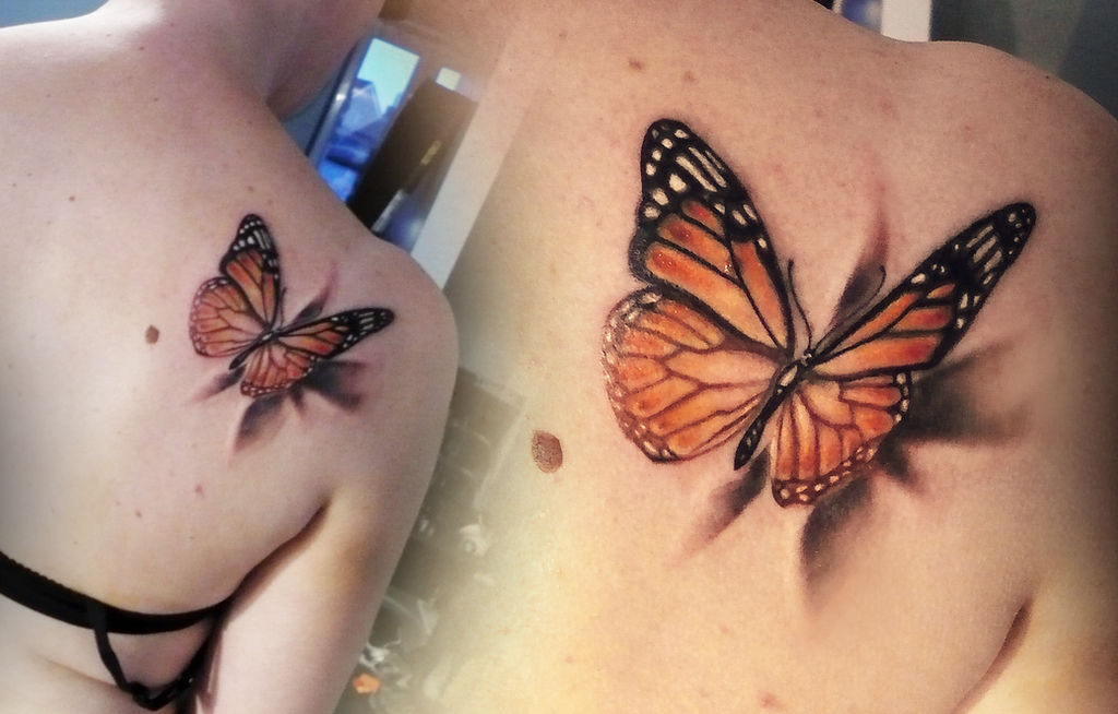 monarch butterfly tattoo by NeverGonnaTakeMe on DeviantArt