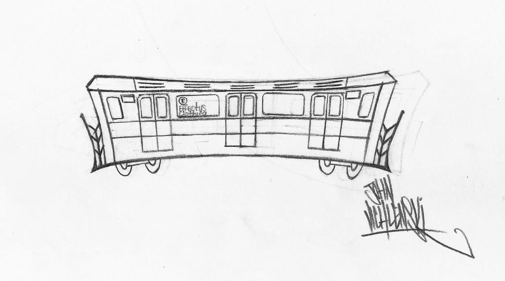 E Train Drawing E Train Sketch by EffectusClothing on DeviantArt