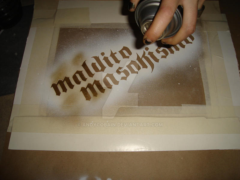 Maldito Masokismo stencil