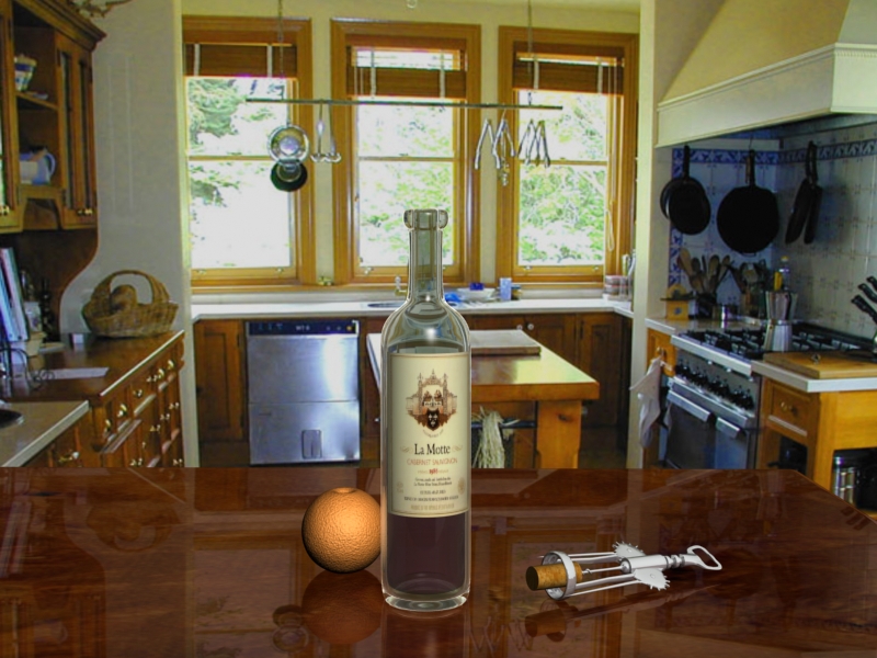 Wine Bottle 3D Render by n3uromanc3r