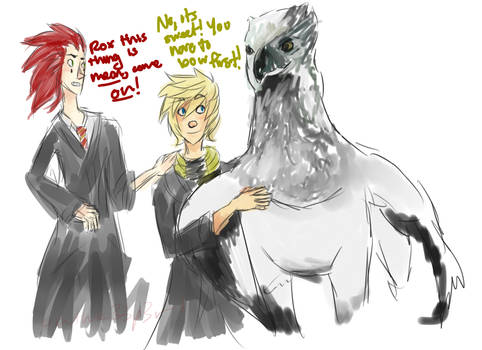 Roxas Get Away From the Horse-Bird-Thingy