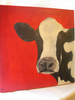 Cow on Red