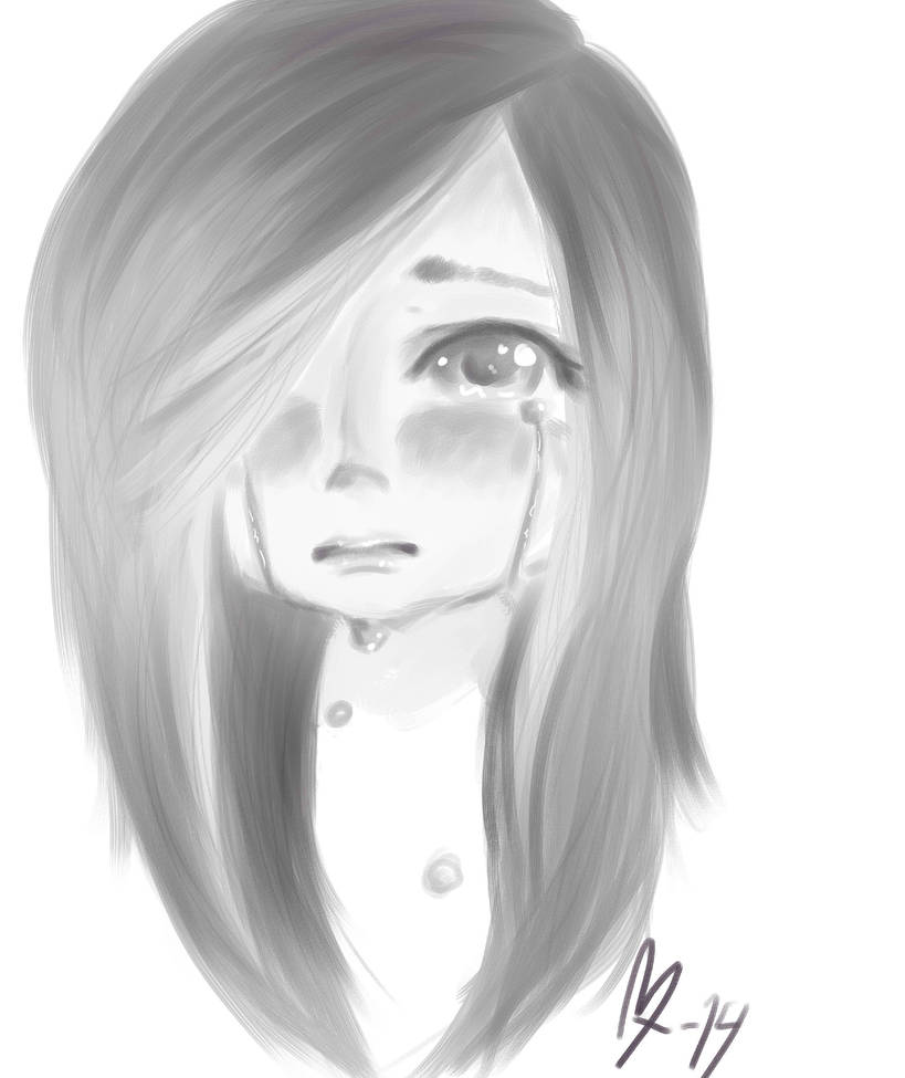 Crying - finished by Ina-Arts on DeviantArt