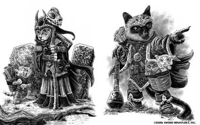 Cat Necromancer and Cleric