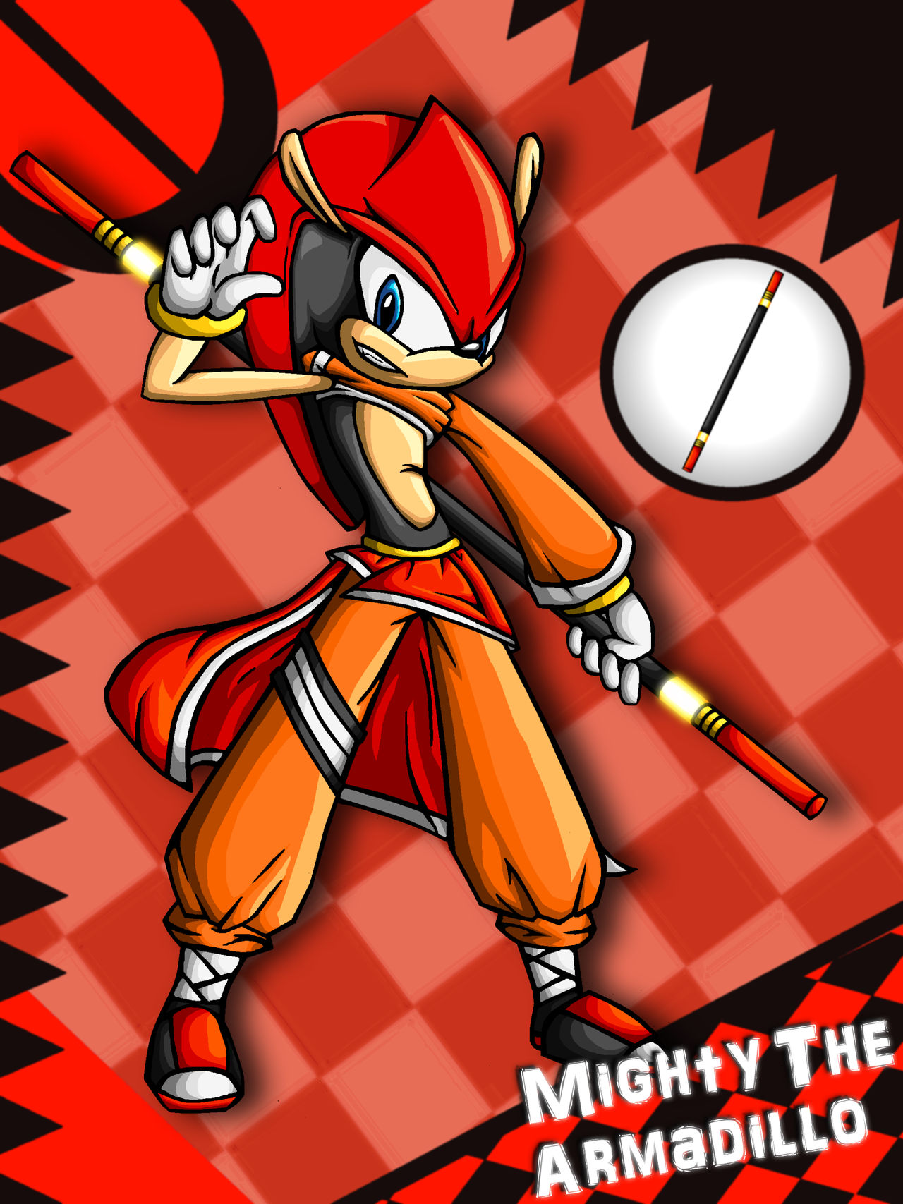 Mighty The Armadillo Character Redesign by XavierRaines on DeviantArt