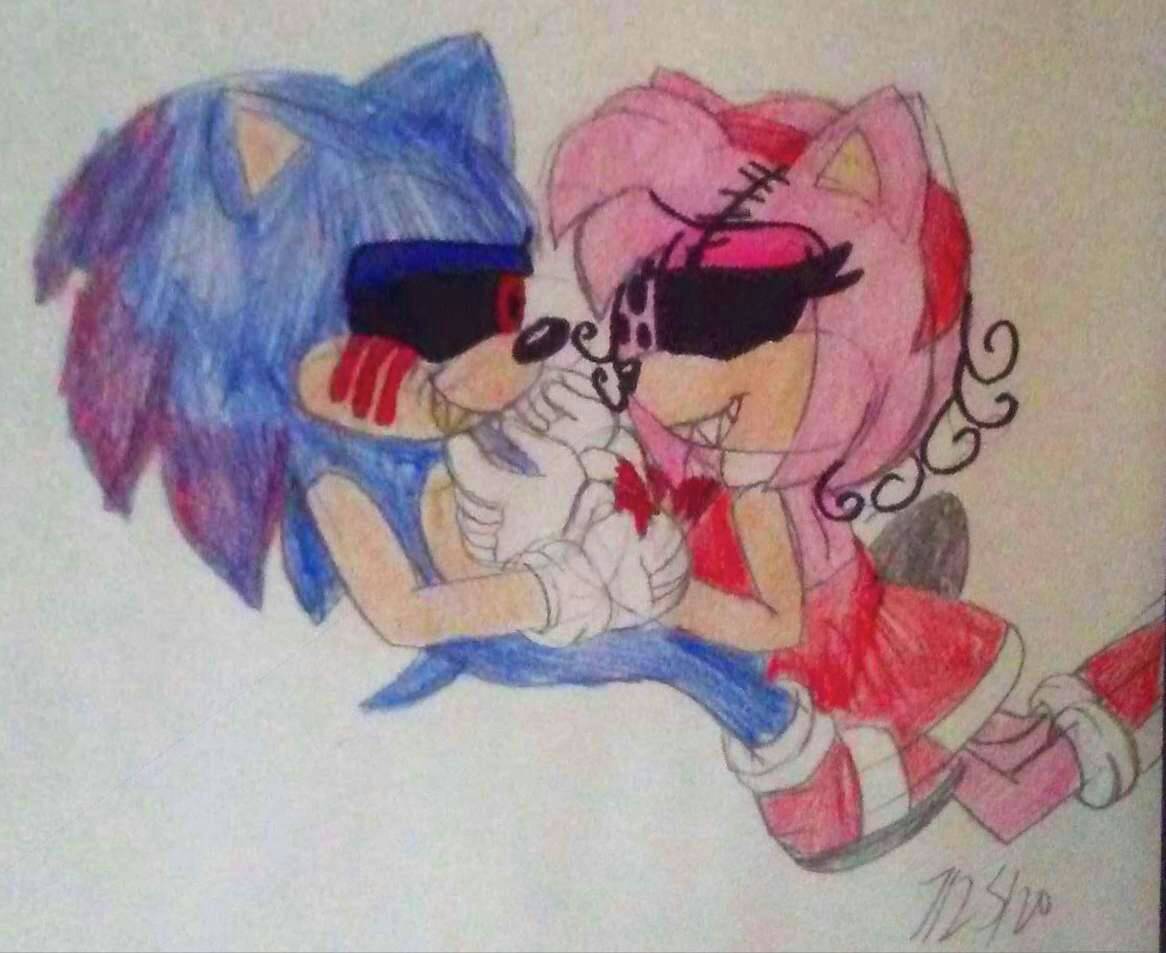 Amy and sonic exe. by Mellissafox9 on DeviantArt