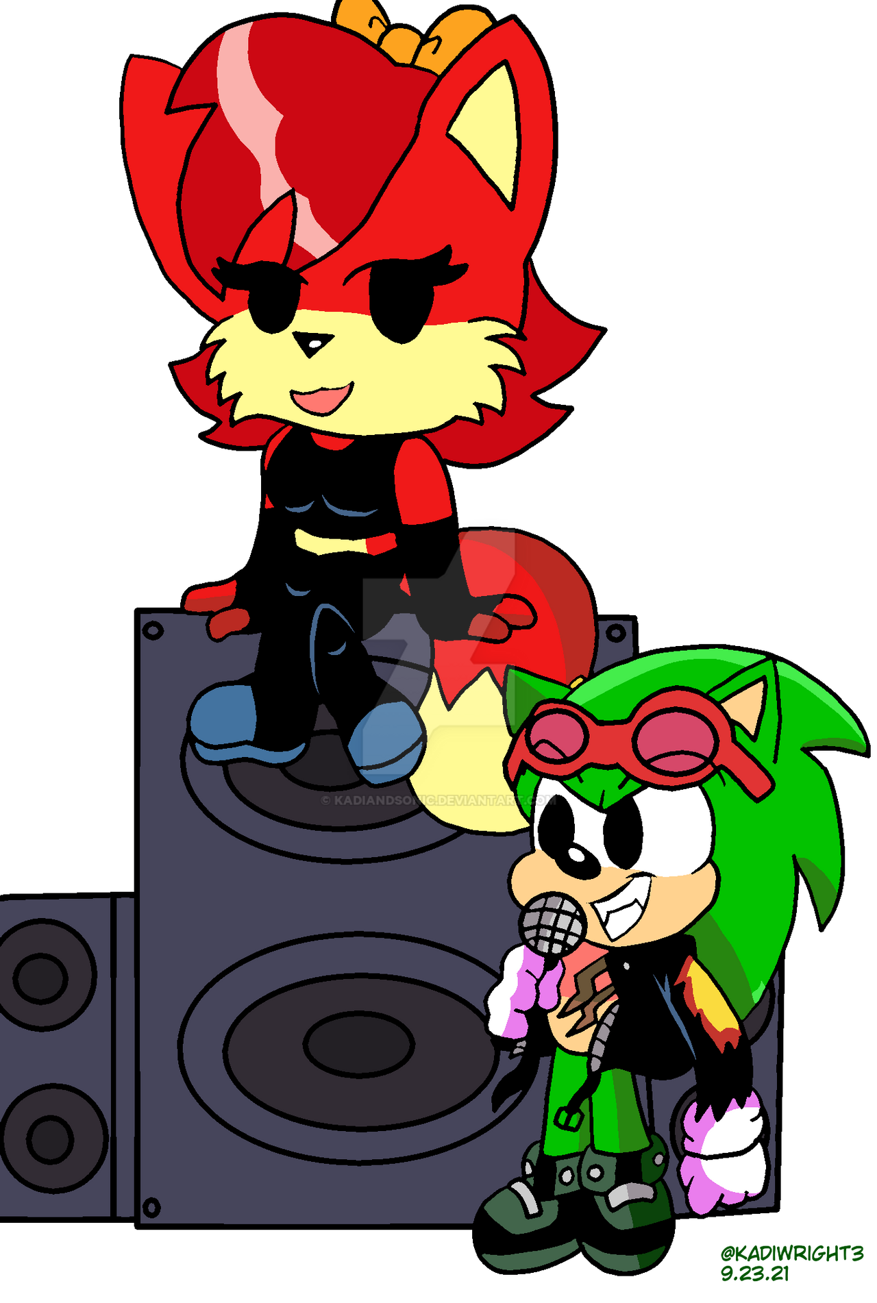 Scourge And Fiona In Friday Night Funkin By Kadiandsonic On Deviantart