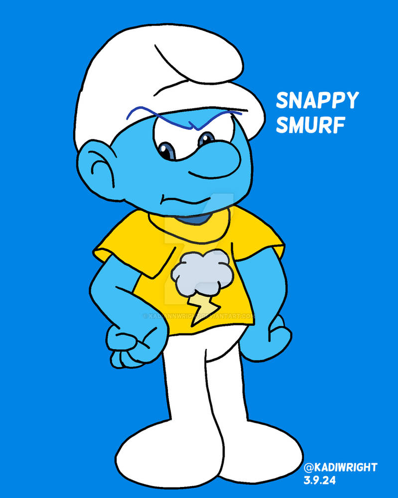 Snappy Smurf by KadiAnnWright on DeviantArt