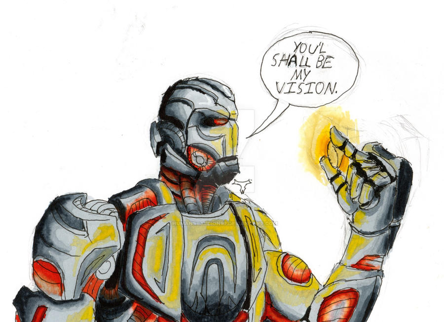 Ultron Thinking Ultron by humanstallion97 on DeviantArt