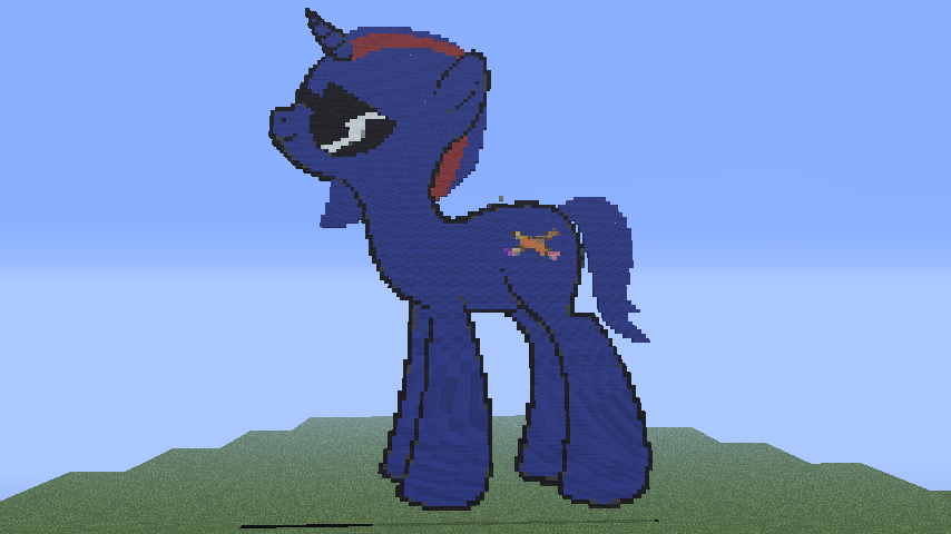 Midnight Colors Minecraft Pixel Art