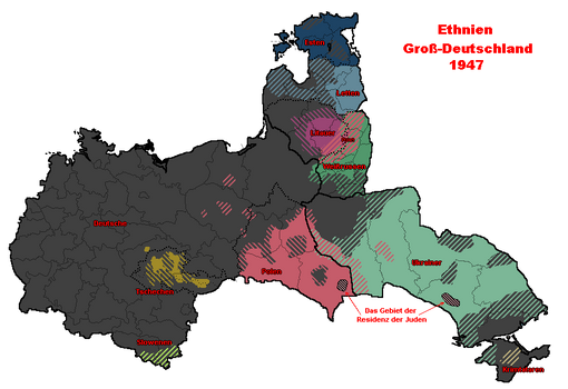 Ethnicities Greater Germany (1947)