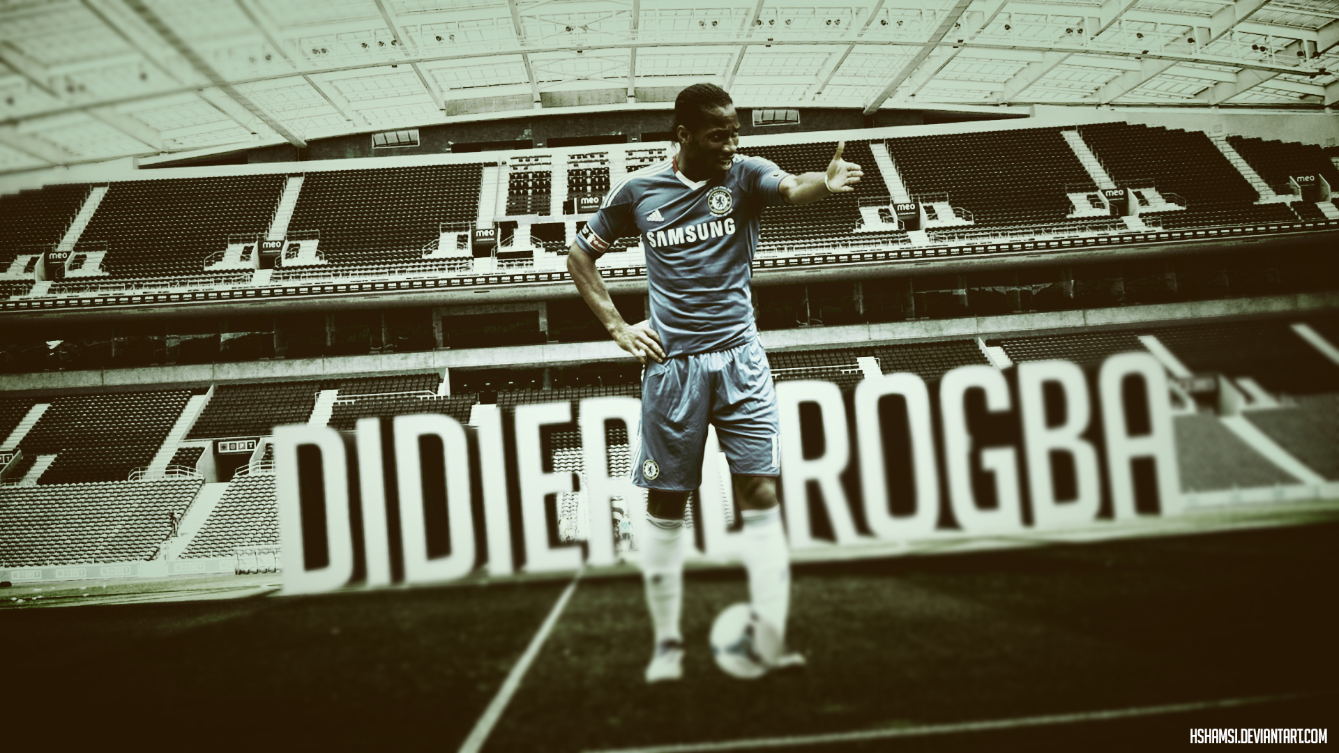 Didier Drogba Chelsea 3D by hshamsi