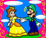 Luigi and Daisy by Nintendrawer