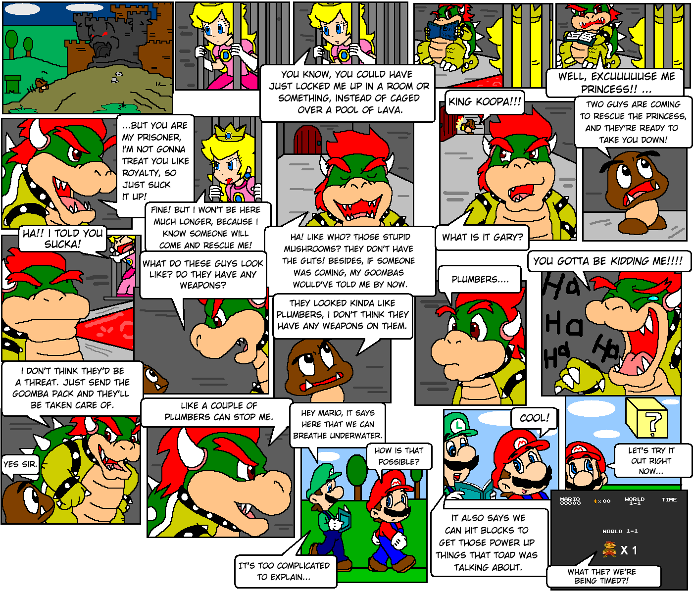 Super Mario Bros Page 1 by Nintendrawer on DeviantArt