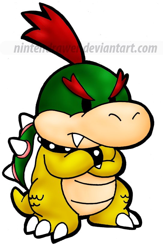 Bowser Jr. (Paper Mario TTYD Style) by MuzYoshi on DeviantArt