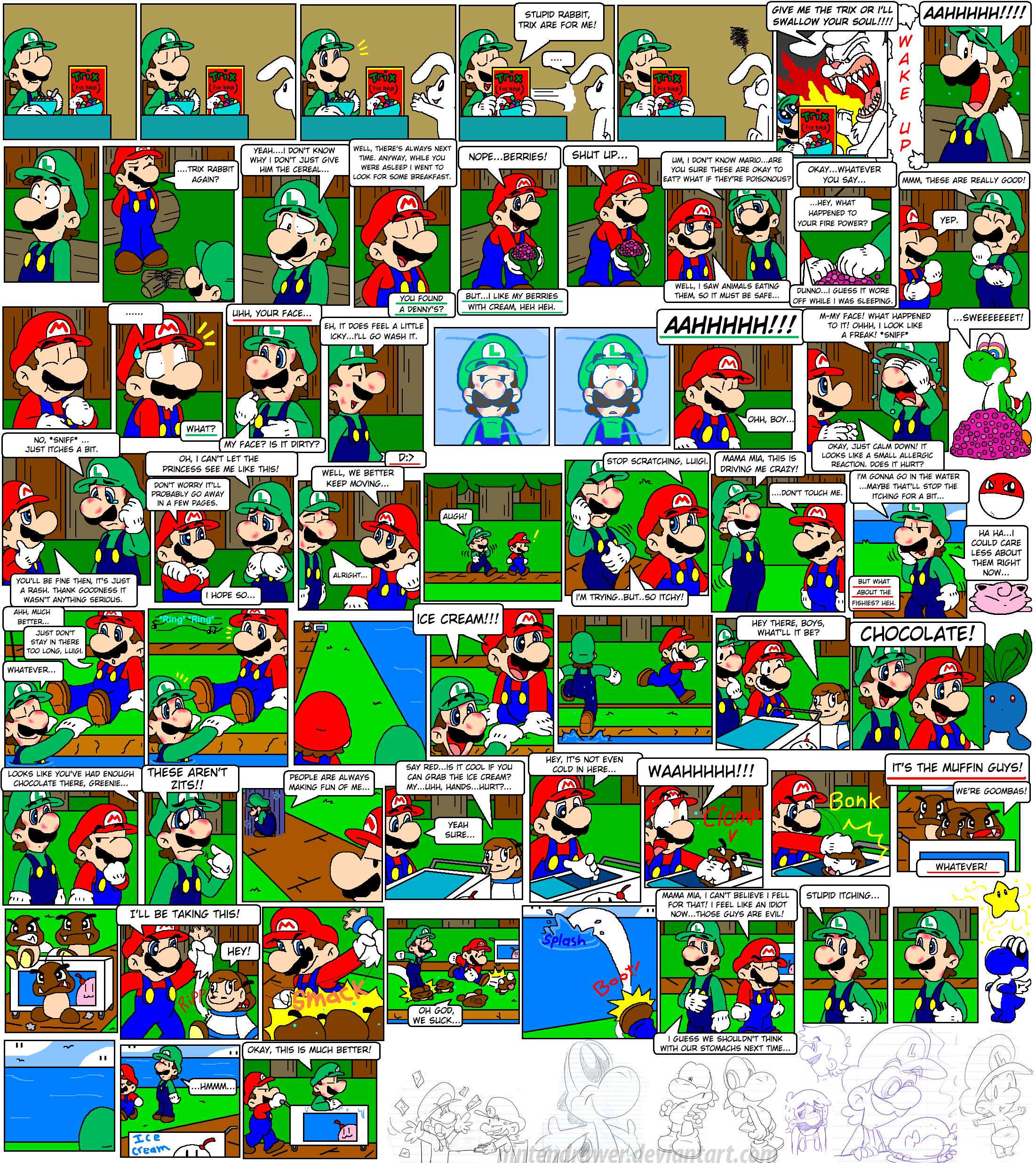 Super Mario Bros Page 1 by Nintendrawer on DeviantArt