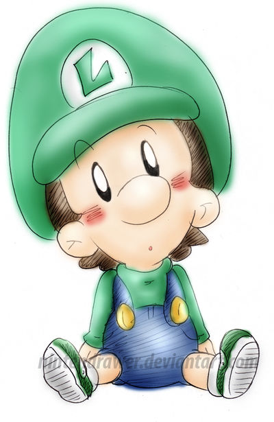 baby luigi 3 by Nintendrawer