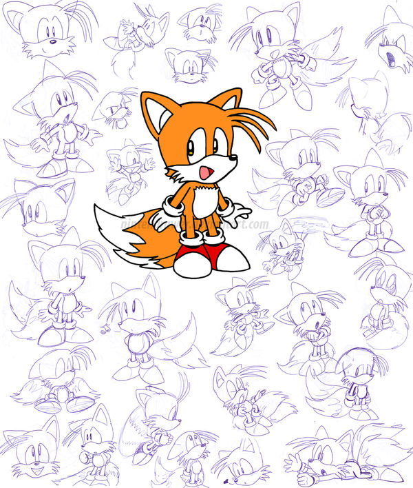 Tails Hand-Drawn Sprite Sheet by Nintendrawer : r/SonicTheHedgehog