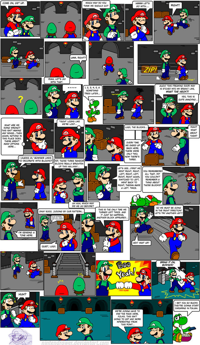 Super Mario Bros Page 1 by Nintendrawer on DeviantArt, getting over it mario