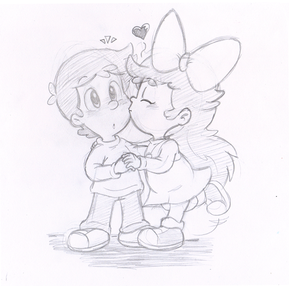 Commish: Just a peck on the cheek~