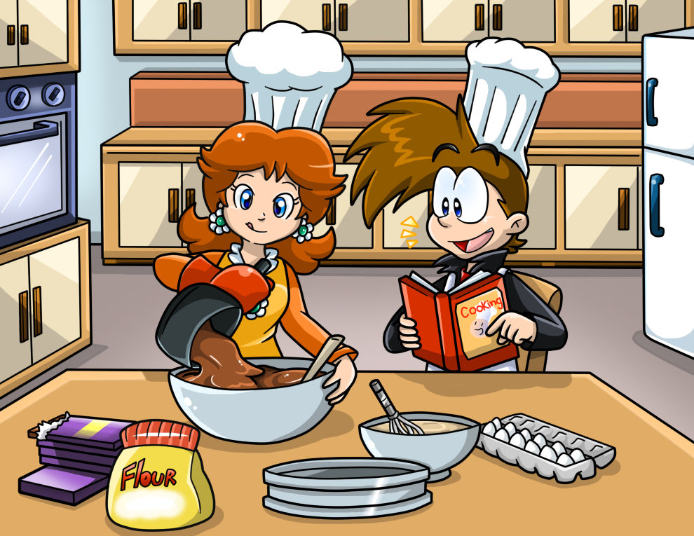 Commish: Cooking with Ms. Daisy by Nintendrawer on DeviantArt