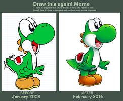 Draw This Again Meme: Yoshi