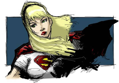 supergirl sketch colaboration