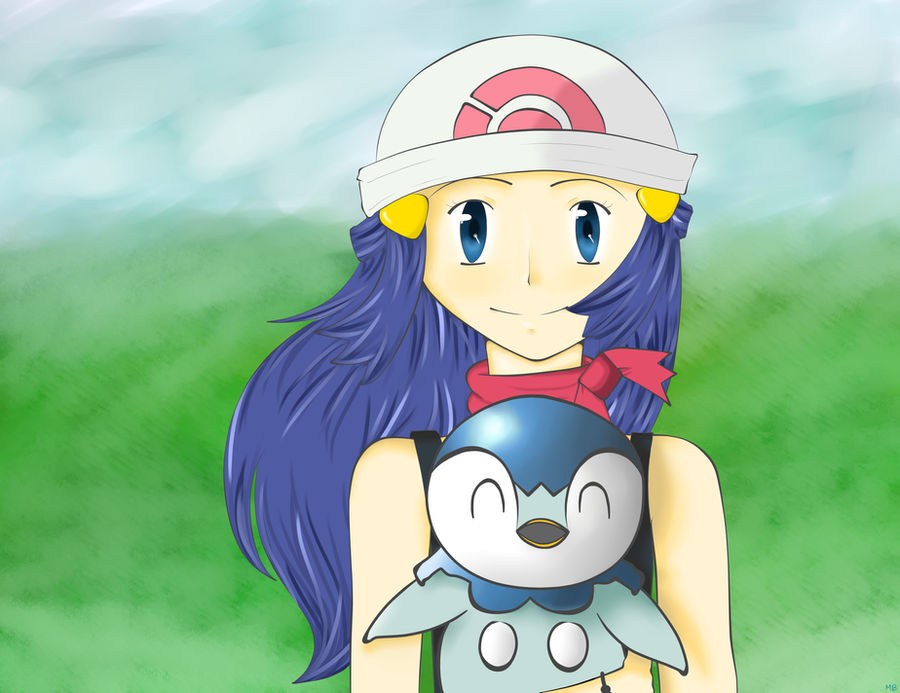 Dawn x Piplup Fanart