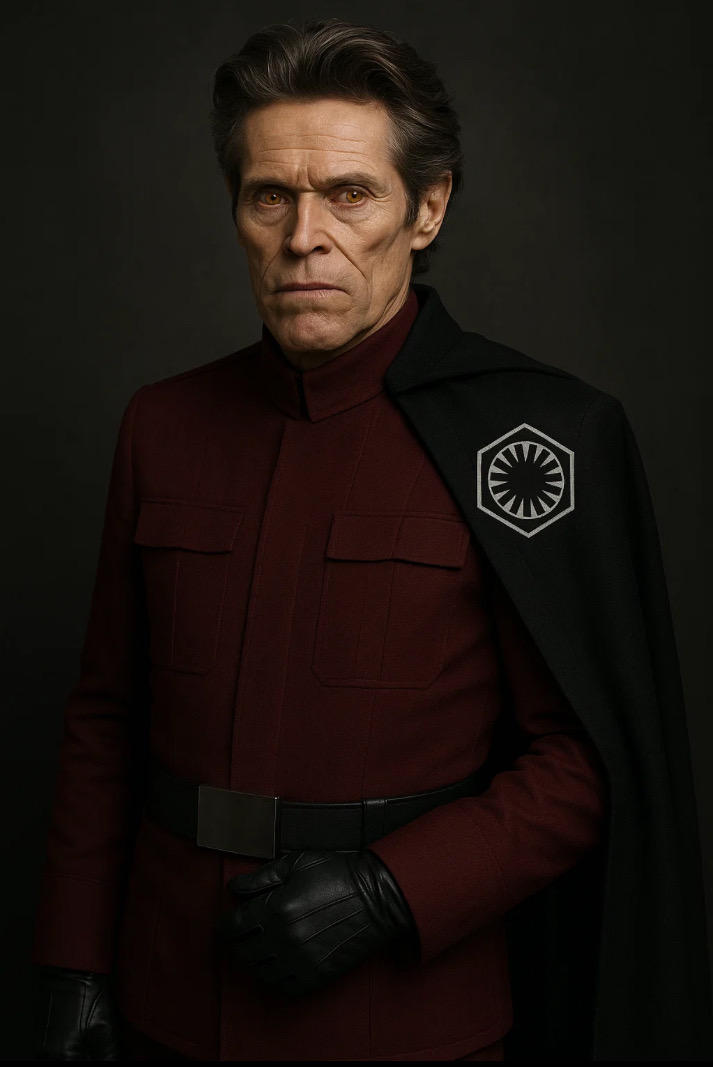 Willem Dafoe as a First Order Officer by ironladdio on DeviantArt