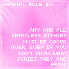 Fangirl Rule Number 2