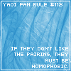 Yaoi Fan Rule Number 112