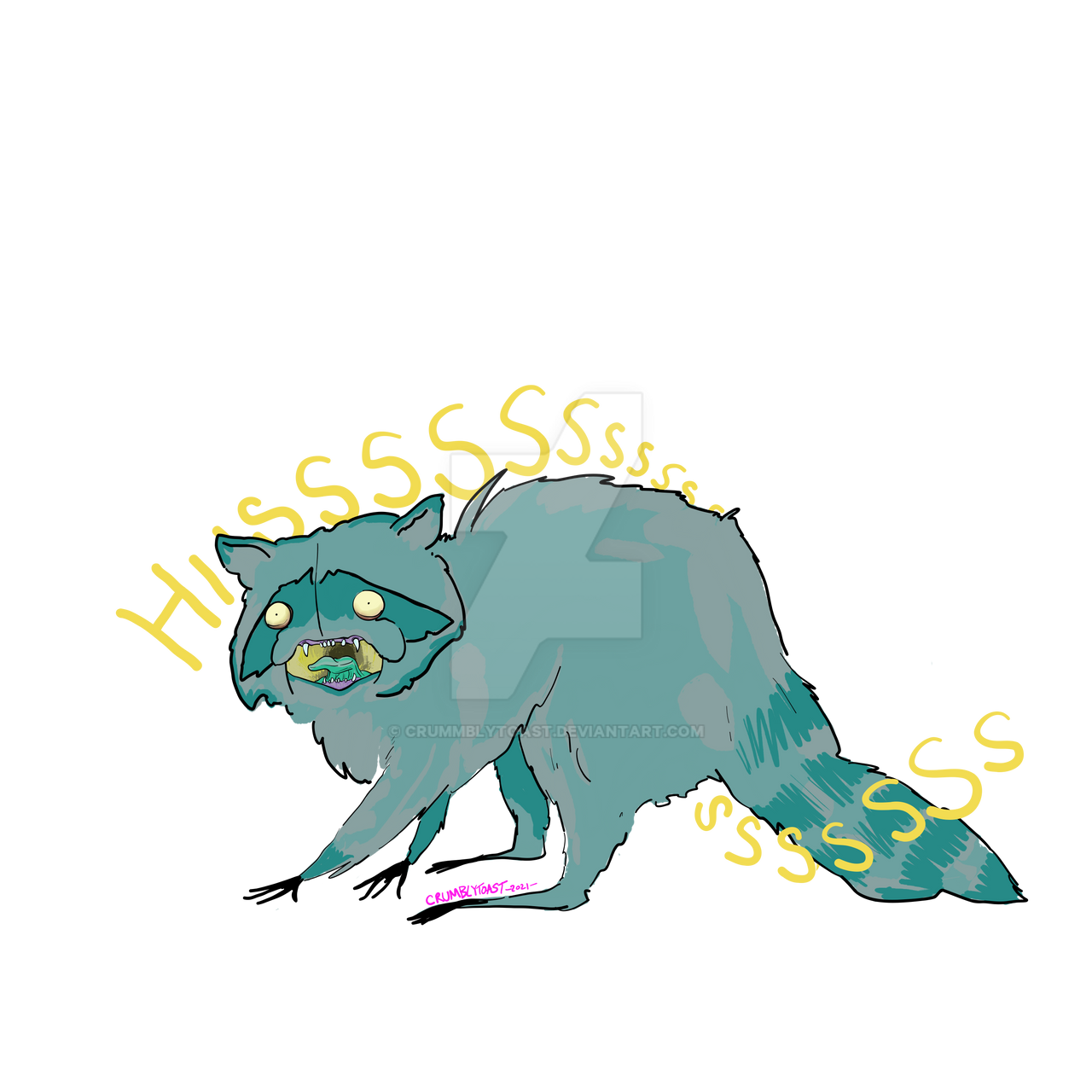 Alien Racoon by crummblytoast on DeviantArt