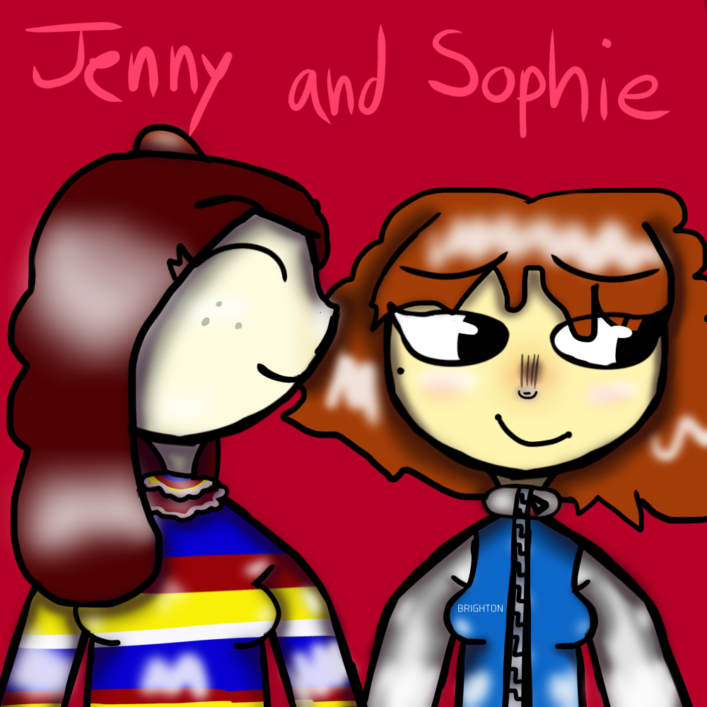 the walten files fanart: jenny and sophie by Ilikesiamesecats on