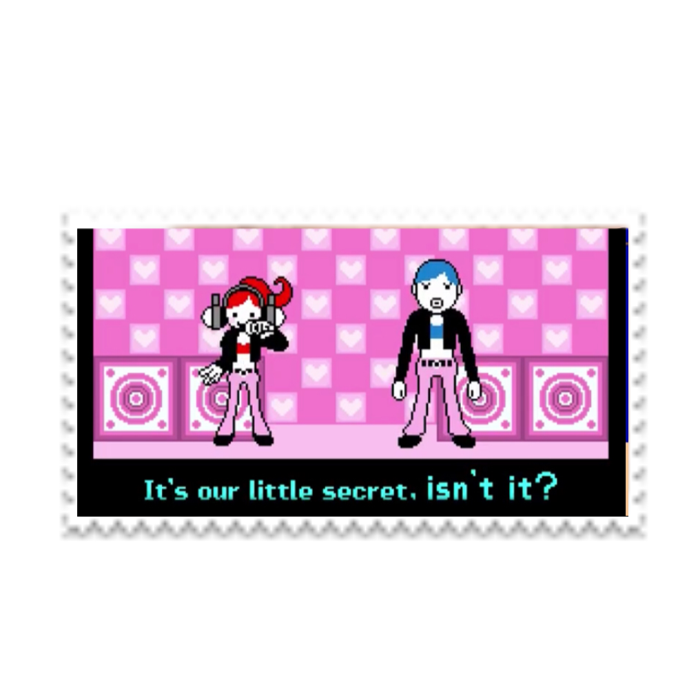 f2u rhythm heaven stamp: rap women by Ilikesiamesecats on DeviantArt