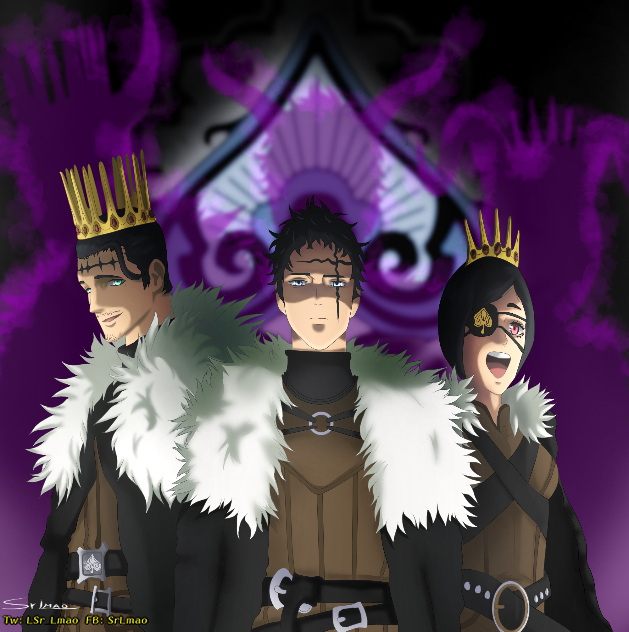 Black Clover Dark Triad By Srlmao On Deviantart
