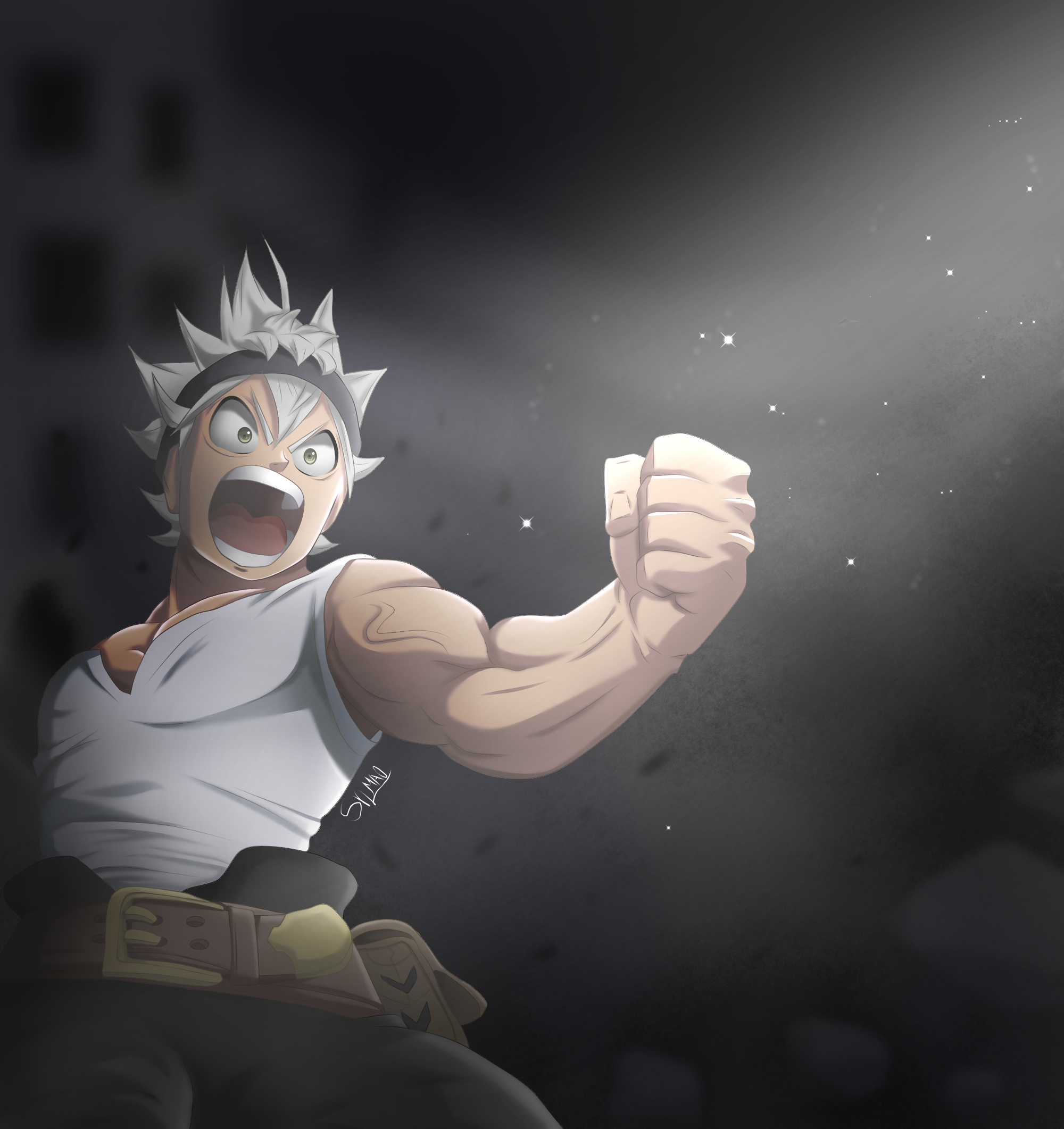 Asta Wallpaper Black Clover sem texto by GamerRevolupcao on DeviantArt