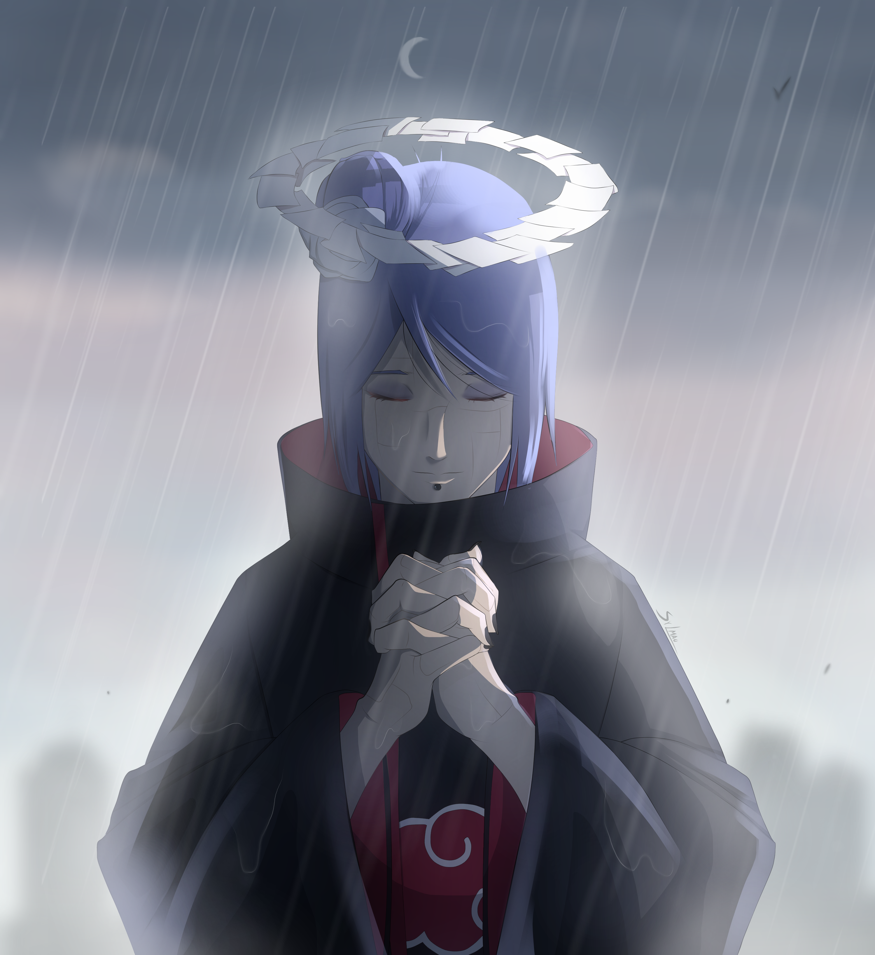 Download Sad Naruto Hokage Cloak Wallpaper