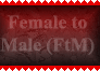 FtM Means MALE Stamp