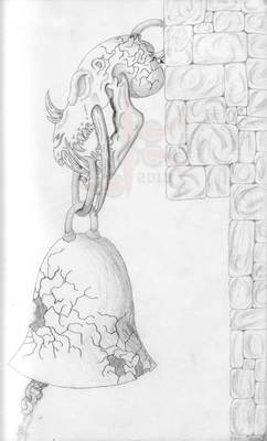 Demon Bell pencil sketch from 1995