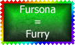 Fursona is Furry Stamp by Leathurkatt-TFTiggy