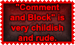 Comment and Block Stamp