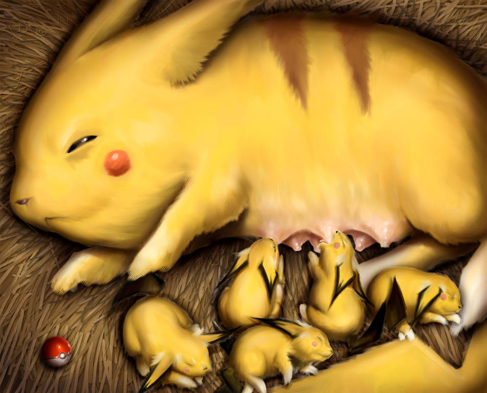 The Momachu -a Pikachu Fanart- by Dogsfather