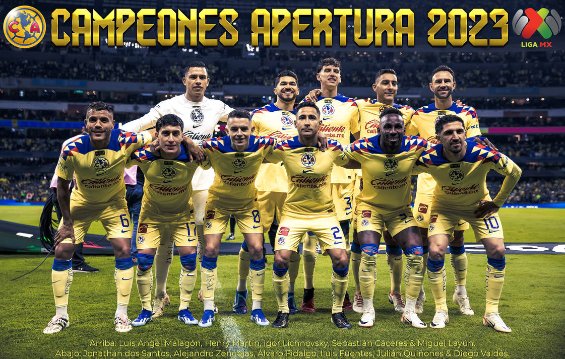 Club America Roster Club America Campeon Apertura 2023 Liga MX by MRCHIEFCR on DeviantArt