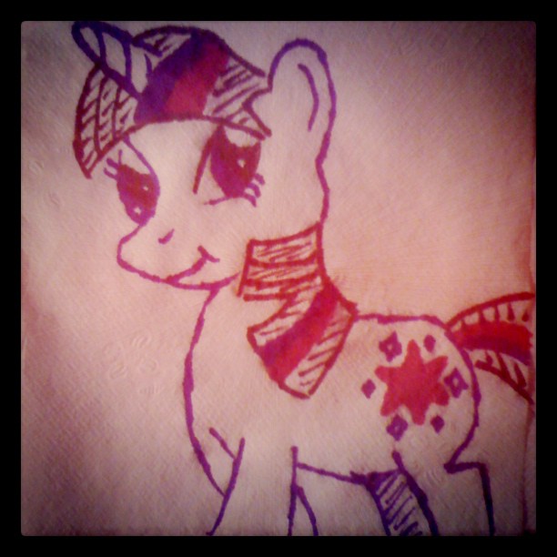 Napkin Art #12 - My Little Pony - Twilight Sparkle