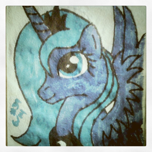 Napkin Art #39 - My Little Pony - Princess Luna