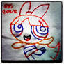 Napkin Art #55 - Blossom - Powerpuff Girls